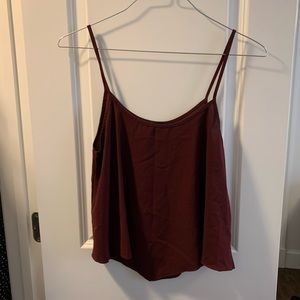 (M) Subdued Wine color tank top